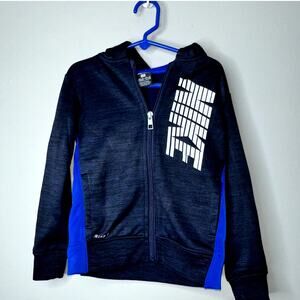 Nike 2pc Track Suit Set Boys Size 4 XS Midnight Navy Heather Full Zip Sweats NWT